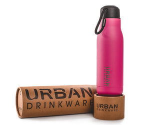 Electric Pink 500ml Reusable Stainless Steel Water Bottle