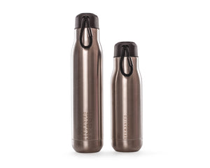 Steel Gaze Silver 750ml Reusable Stainless Steel Water Bottle