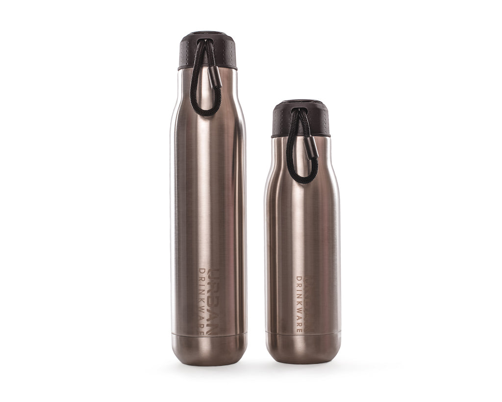 Steel Gaze Silver 500ml Reusable Stainless Steel Water Bottle