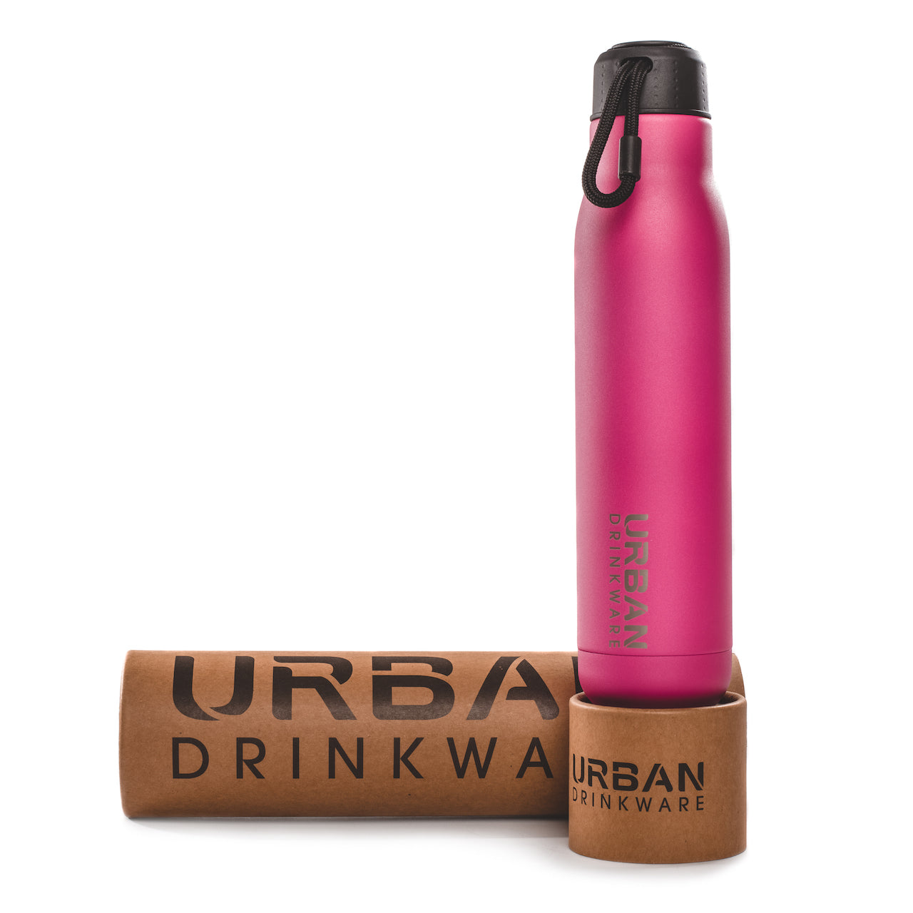 Electric Pink 750ml Reusable Stainless Steel Water Bottle